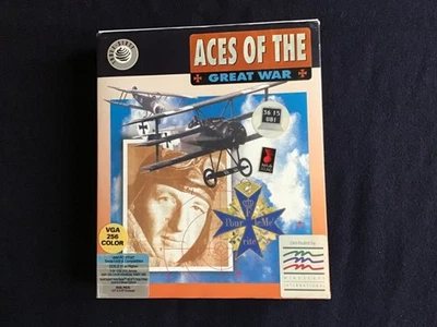 Aces of the great war  BLUE MAX IBM PC disquettes 5 1/4 - Big Box - 1990 - Photo 1/4