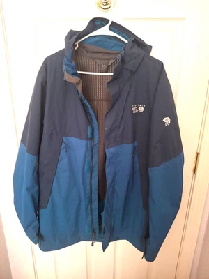 Jaqueta masculina Mountain Hardwear Exposure II forrada com capuz capa dura G - Imagem 1 de 4