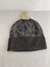 Michael Kors Beanie Winter Hat MK Logo Gray 536817cl One Size Acrylic