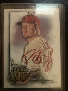 Mike Trout Auto Allen And Ginter