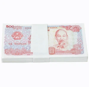 100PCS Vietnam 500 DOLLARS BANKNOTE CURRENCY VND 500 Vietnamese Dong 1988 UNC - Picture 1 of 2