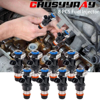 Fuel Injectors 8PCS 25317628 Fit Chevrolet Suburban 2500 V8 6.0 2000-2006 - Изображение 1 из 4