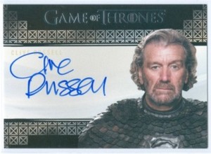 CLIVE RUSSELL "SER BRYNDEN TULLY AUTOGRAPH CARD" GAME OF THRONES VALYRIAN STEEL