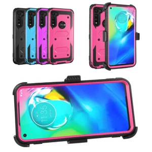 Für Motorola G Power Hülle Ganzkörper integrierter Ständer und Displayschutz Hülle - Bild 1 von 21