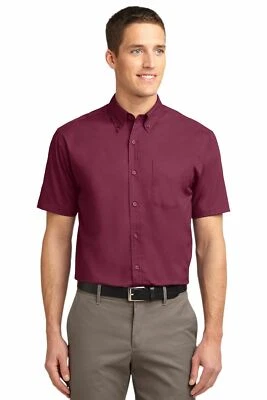 Port Authority Short Sleeve Button Down Easy Care Shirt Sizes XS-6XL S508 - Image 1 of 3