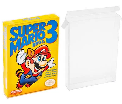 Nintendo Box Protector Case for Retail NES Game Box Clear Plastic Thick Sleeve - Image 1 of 4