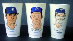 THURMAN MUNSON MURCER STOTTLEMYRE 7-11 7-Eleven Yankees Slurpee Cup USA Amoco - Picture 1 of 24