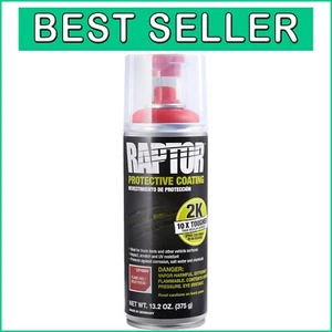 2K Bedliner Aerosol in Flame Red - Tough Spray Coating for Ultimate Protection - Picture 1 of 7