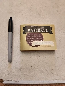 THE VEST-POCKET ENCYCLOPEDIA OF BASEBALL 1956 BY TURKIN & THOMPSON FOR GILLETTE - Picture 1 of 11