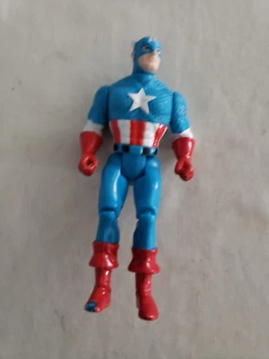 Figura de acción suelta vintage Toybiz Marvel Super Heroes Capitán América 5" 1990 Foto 1 de 4