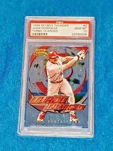 JUAN GONZALEZ 1999 SKYBOX THUNDER TURBO CHARGED #2 INSERT PSA 10 🔥LOW POP - Picture 1 of 2