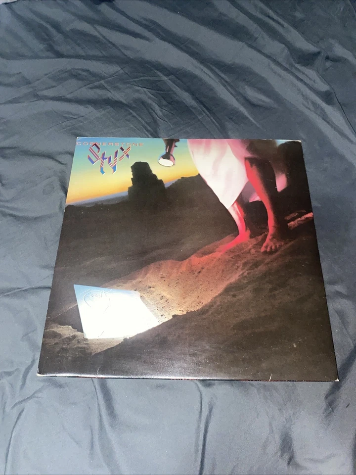 Styx Cornerstone 1979 LP Vinyl A&M Record SP 3711 Album In Shrink w Hype Inner - Image 1 of 4