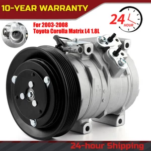For 2003 2004 2005 2006 2007 2008 Toyota Corolla Matrix 1.8L  AC A/C Compressor - Picture 1 of 10