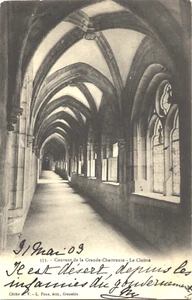 La Grande Chartreuse 38 Cloister postcard written Durand de Fontmagne à Castries 1909 - Picture 1 of 2