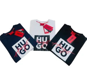 Camiseta para hombre Hugo Boss negra, blanca y azul marino S M L XL XXL - Imagen 1 de 4