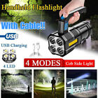 High Power LED Flashlights Camping Torch With 4 Lamp Beads And COB Side Light 