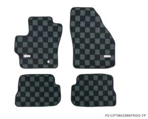 P2M Dark Grey Carpet Floor Mats Front & Rear for Mazda 3 & Speed 3 BK 07-09 New - Picture 1 of 6