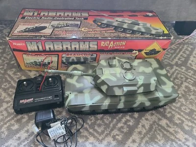 Tanque de radiocontrol Hobbico M1 Abrams en caja probado funciona 1998 Foto 1 de 4