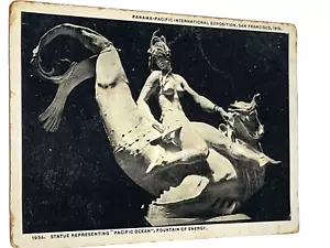 Vintage-1915 Panama-Pacific Ex"Pacific Ocean'' Fountain of Energy. PostCard(#89) - Picture 1 of 2