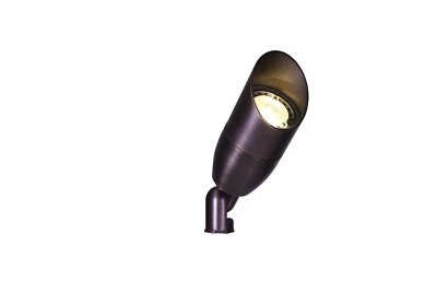 LED 3 watt Low Voltage Landscape Lighting Up Light Brass Bullet / Spot Light - Image 1 of 4
