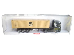 SZ Containersattelzug NG Scania 40ft Container MSC, Wiking 0523 49 1:87 H0 ovp - Bild 1 von 2
