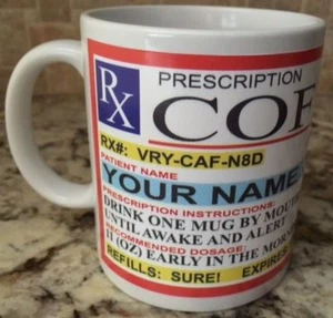 Polymer Unbreakable Plastic Camping Coffee Mug Cup 11oz Prescription Bottle New - Picture 1 of 3