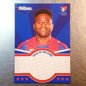2016 NRL Traders Faces of the Game Card FOTG24 Akuila Uate Knights - Picture 1 of 2