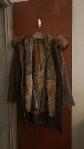 Annabelle Jacke Kaninchenfell gefüttert army grün - Bild 1 von 6