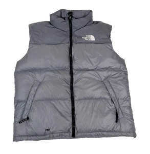 The North Face Men's Down 700 Two Tone Gray Puffer Vest Size XL - Picture 1 of 8