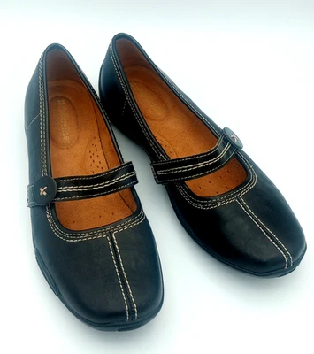 Zapatos Naturalizer Árbitro Mary Jane Cuero Negro Sin Cordones Cómodos Planos Talla 7.5 Foto 1 de 4