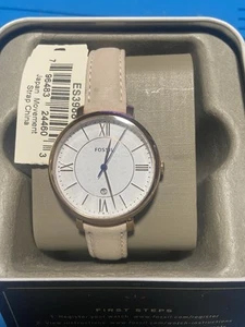 Fossil Women's Jacqueline Date Blush Leather Watch ES3988 (38) - Picture 1 of 1