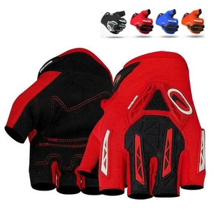 Guantes de ciclismo sin dedos transpirables protectores para bicicleta de montaña MTB montar - Imagen 1 de 11