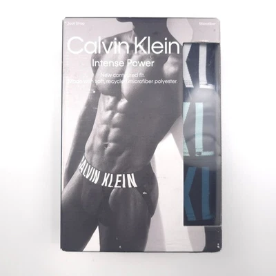 Calvin Klein Intense Power 3-Pack Jock Strap in Black Mens Size Large - Image 1 of 4