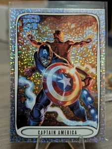 Captain America #14 of 20 Glitter Holofoil 2024 Marvel Masterpieces Nahuel Grego - Picture 1 of 2