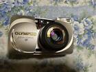 OLYMPUS Zoom 140 VF μ mju Gold Point Shoot 35mm Film Camera Tested Working
