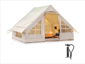 Inflatable Camping Tent w/Pump Glamping Tents, Easy Setup 4 Season Wise Tiger - Picture 1 of 6