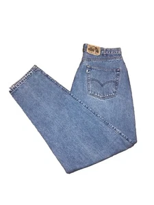 Vintage 90s Levi's Silver Tab Blue Jeans baggy pleated 34x34 Skater Grunge EUC - Picture 1 of 19