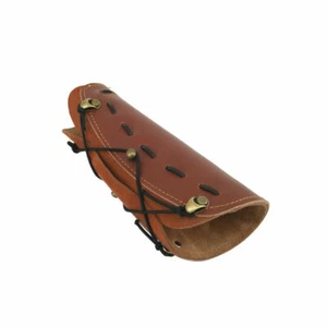 Traditional Ture Cow Leather Arm Restraint Protector Guard Pull Bow Protect Arm - Picture 1 of 6