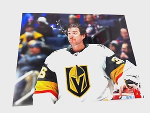 LOGAN THOMPSON Vegas Golden Knights Goalie SIGNED Autographed 8X10 Photo w/ COA - Picture 1 of 1