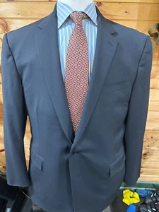 Ralph Lauren Black Label Recent Solid Black Wool Sport Coat Size 46R Italy - Bild 1 von 7