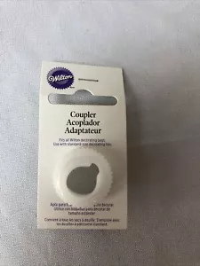 Wilton accoppiatore bianco standard per borsa e attacco punta decorazione torta nuovo - Foto 1 di 2