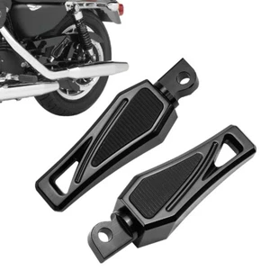 2X Male Mount Foot Pegs Footrests For Harley Touring Sportster Softail Dyna 883 - Picture 1 of 6