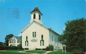 Niantic Baptist Church, Niantic, Connecticut Vintage PC Posted 1959 - Foto 1 di 2