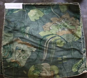 NEW SAMPLE GP&J Baker California Velvet Remnant 17"X12" EMERALD GREEN BP10813-2 - Picture 1 of 4