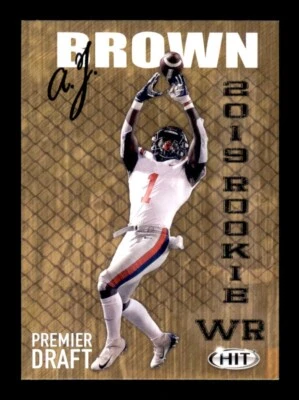 2019 Sage Hit Premier Draft AJ Brown #34 Rookie RC Ole Miss Rebels - Image 1 of 2