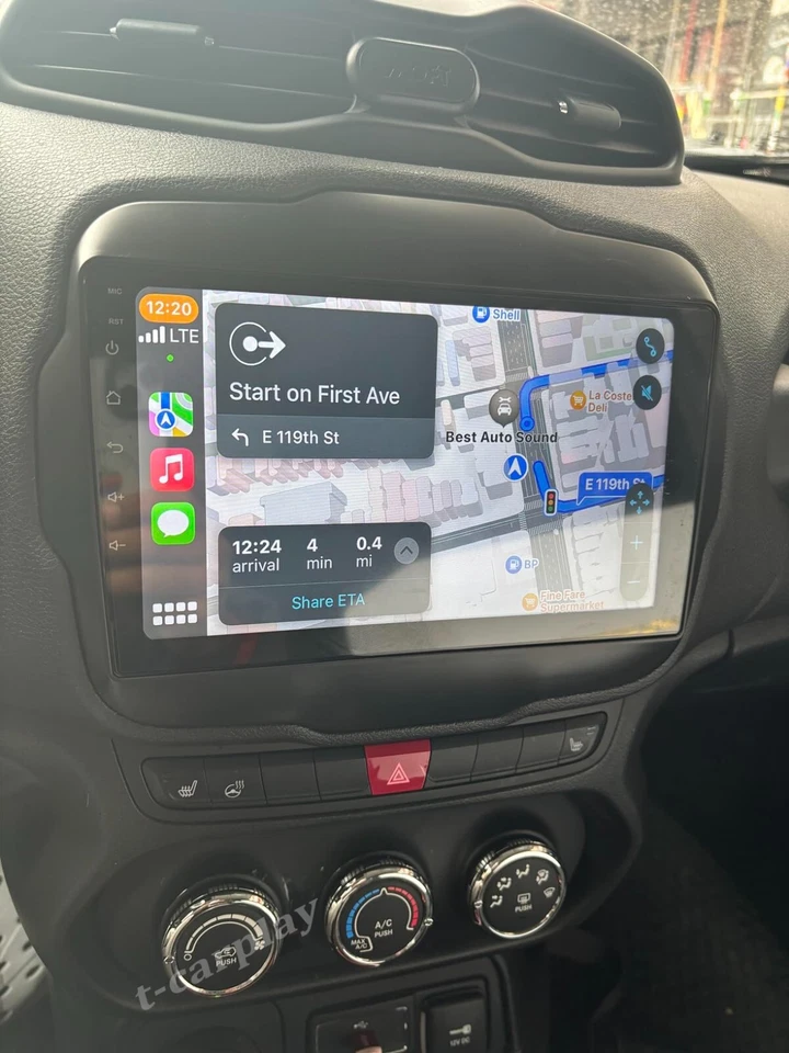 US 32GB Android 12 Car Stereo Radio GPS NAVI Carplay For Jeep Renegade 2015-2020 — 第 1/4 张图片