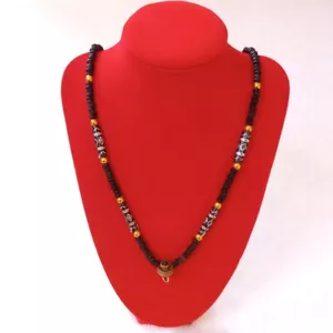 23" Necklace Bead Thai Style Black Buddhist Amulet Pendant Hanging 1 Hook - Picture 1 of 1
