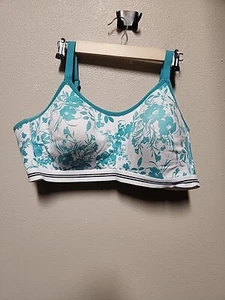Sujetador Cacique Blanco Con Verde Floral Cuchara Sin Alambre Inalámbrico 46C Algodón UL NUEVOW - Imagen 1 de 4
