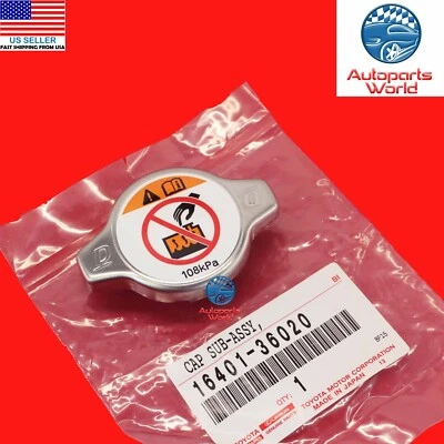 TAPA RADIADOR ORIGINAL TOYOTA AVALON HIGHLANDER 4RUNNER TUNDRA YARIS 16401-36020 Foto 1 de 4