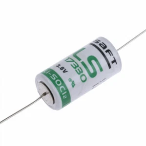 SAFT LS17330 CNA, Lithium, 3,6V / 2,1Ah, 2/3A mit axialem Drahtanschluss - Bild 1 von 3